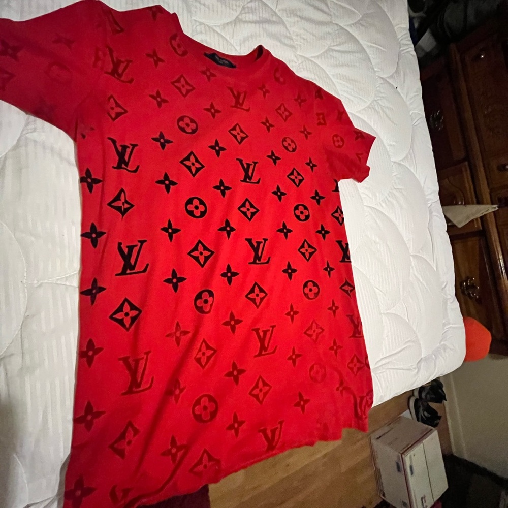 Louis Vuitton shirt. Very clean no fades. Open to trades.